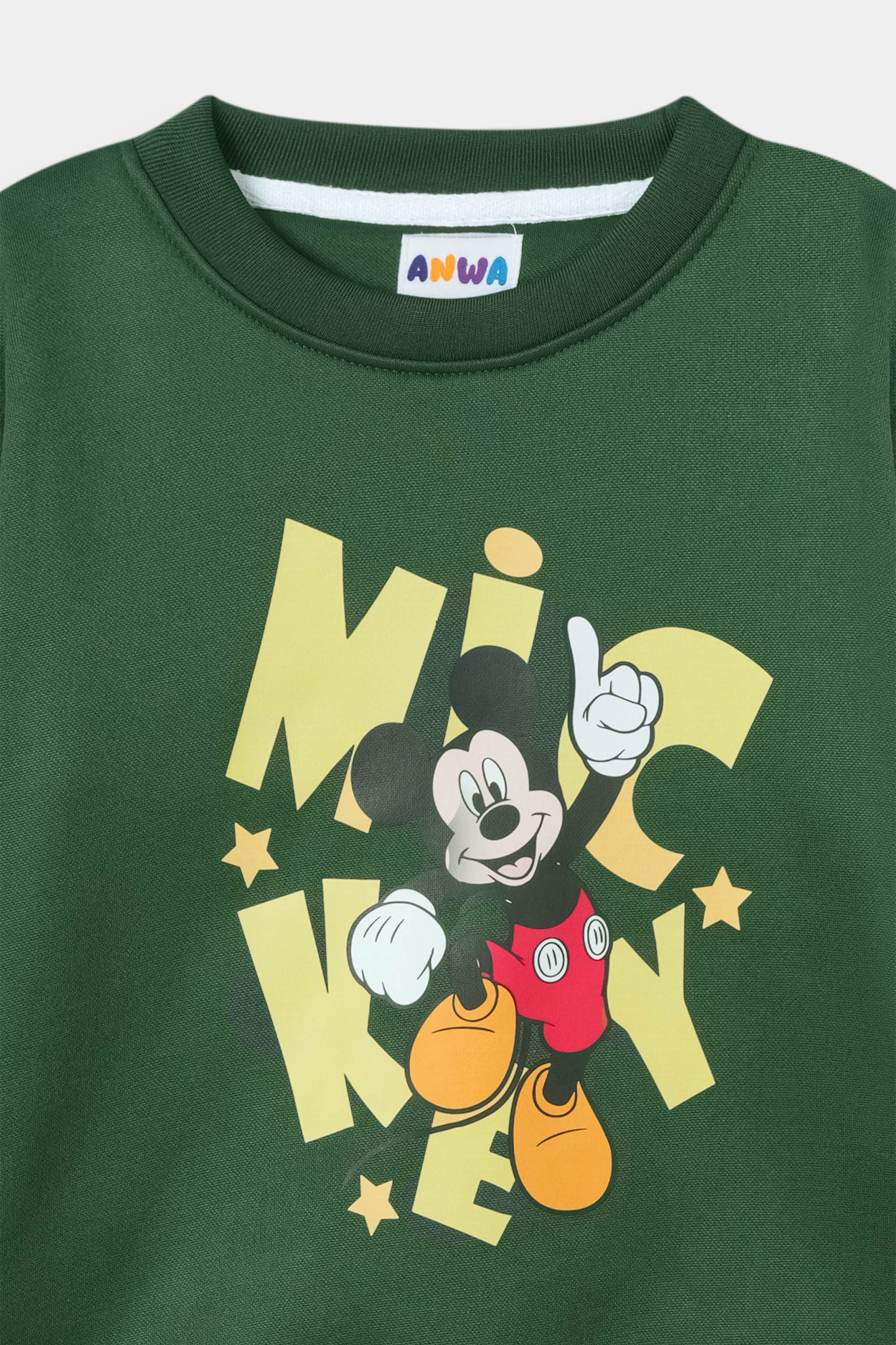 Stylish Mickey Print Winter Tracksuit