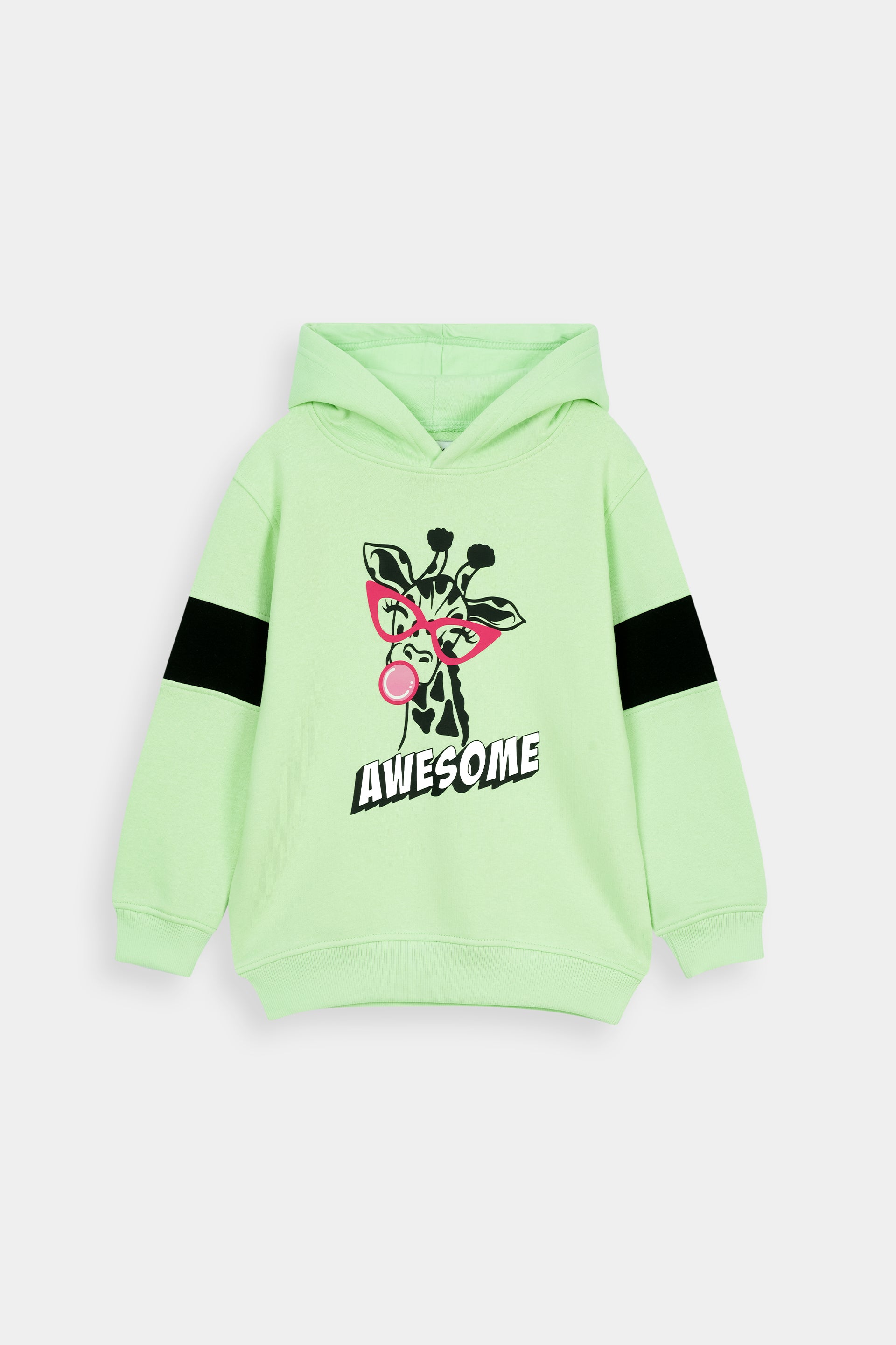 Cute Giraffe Print Hoodie Set