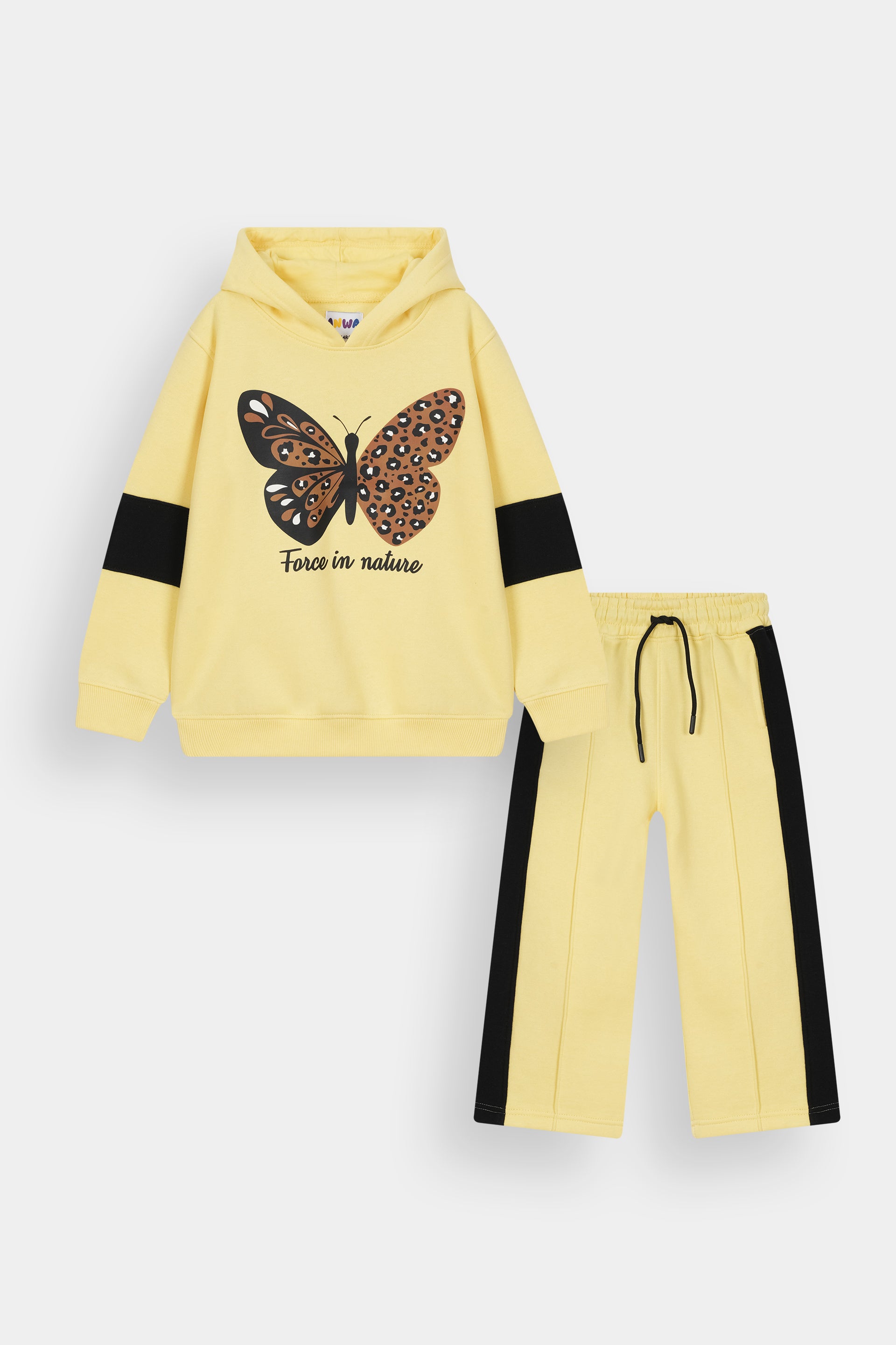 Trendy Butterfly Girls Tracksuit