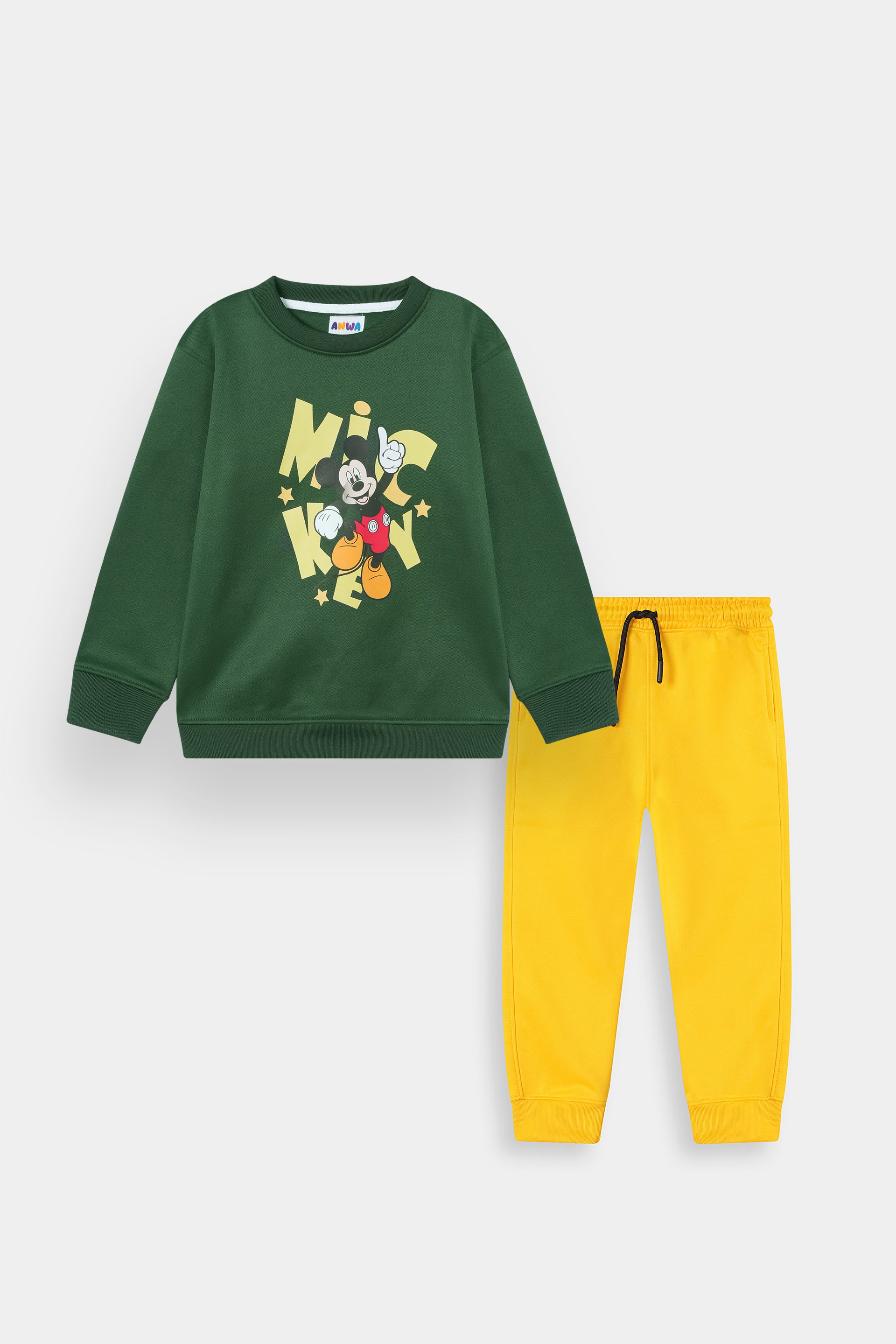 Stylish Mickey Print Winter Tracksuit