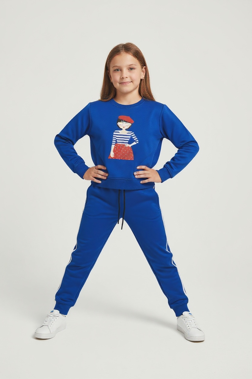 Paris Girl Print Tracksuit