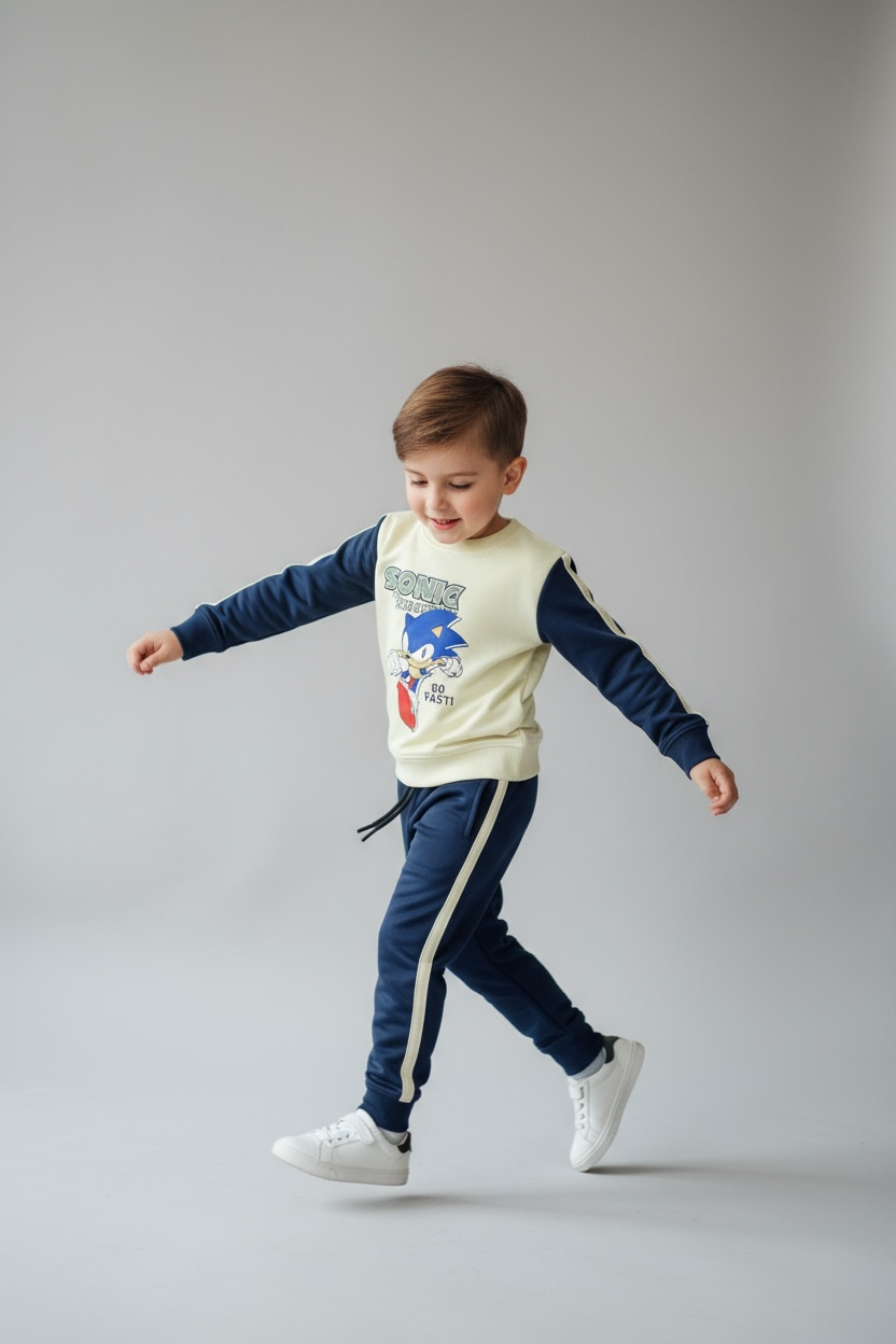 Sonic Print Boys Tracksuit