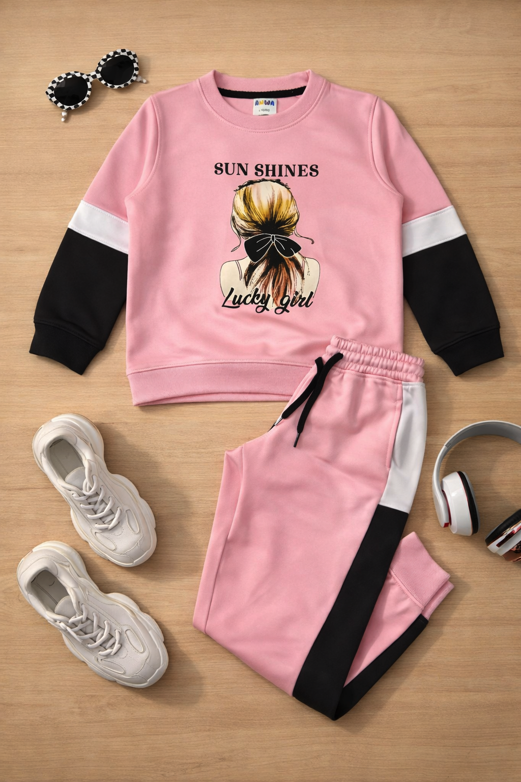 Lucky Girl Pink tracksuit